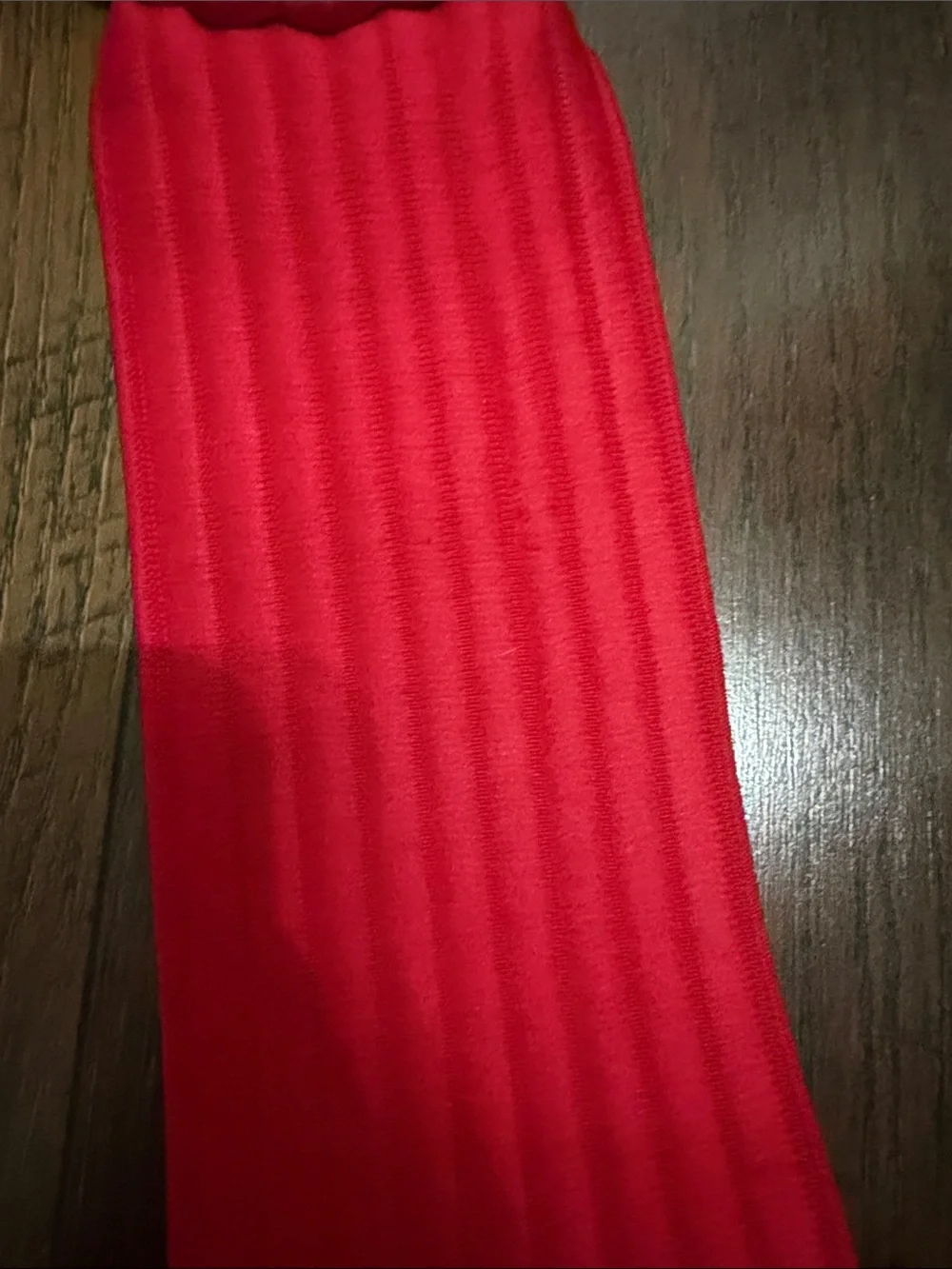 Vintage Red Shell-Accent Elastic Waist Belt
